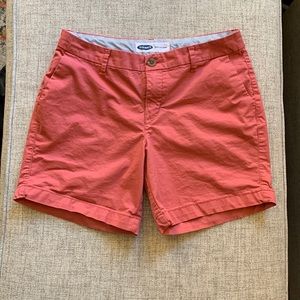 Old Navy shorts // 4 // salmon